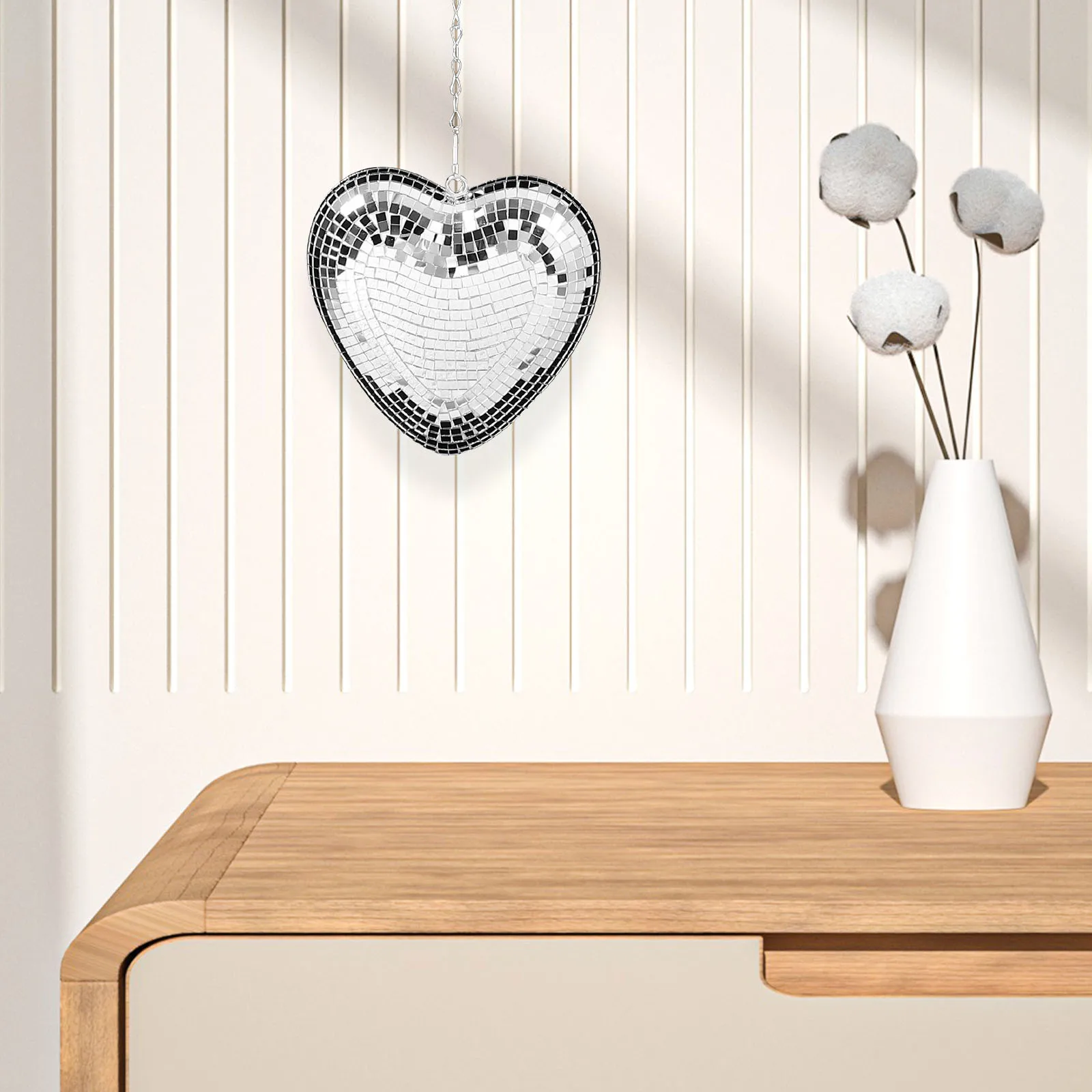 

Heart Shaped Disco Ball Hanging Mirror Effect Decorative Reflective Ball For Party Wedding Birthday Decoration