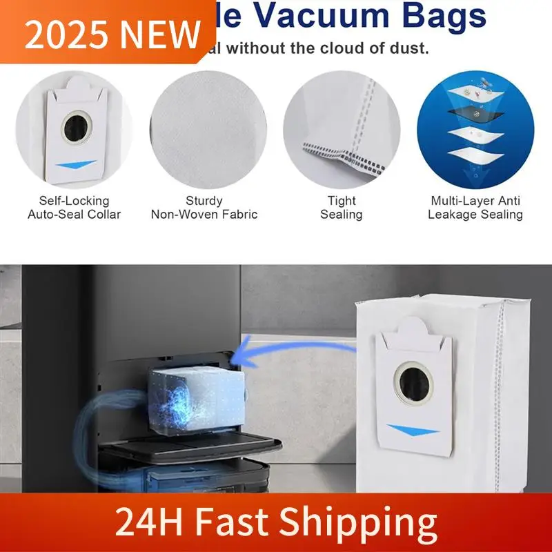 

Комплект аксессуаров Trend 2025 для робота-пылесоса ECOVACS DEEBOT X2 Omni, запасные части, основная резиновая щетка, фильтр, швабры, мешки для пыли