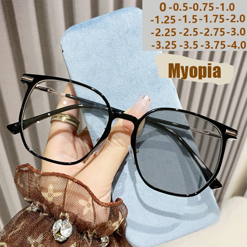 New Color-changing Anti-blue Light Eyeglass Frames For Fashionable Large Frames. Ideal For Those With Mild Myopia.6018
