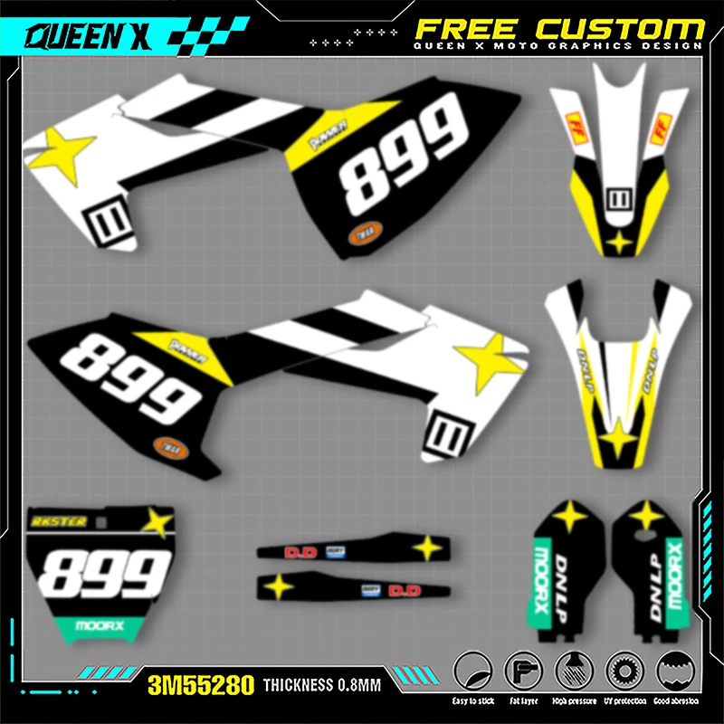 

Queen X MOTOR Graphics Stickers Decal Kits For Husqvarna TC85 2018 2019 2020 2021 2022 2023 004