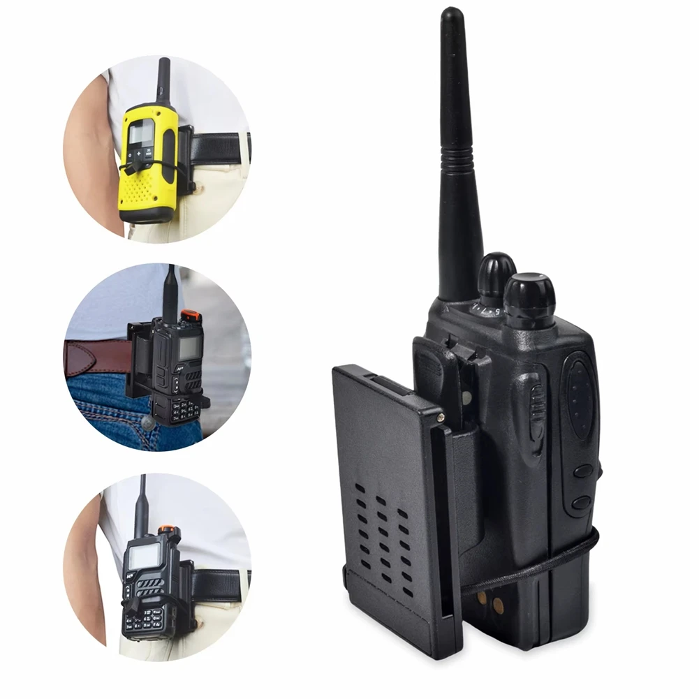 N86R 2PCS Waist Hanger Buckle Bracket Tactical Radio Holder , For Quick Release Intercom Radio Belt Clip