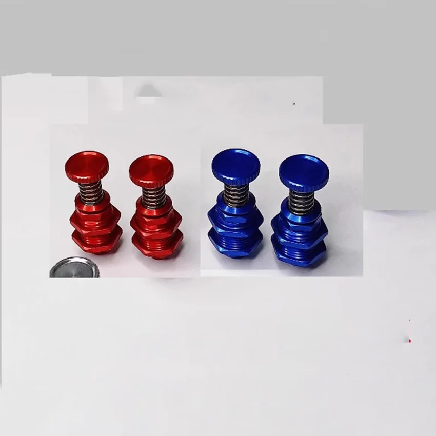 2 Pcs Red/Blue Boat Lid Locks Adjustable Height O-Ring for Model Ship Replacement Parts Hatch Lock Model Boat Lid Locks