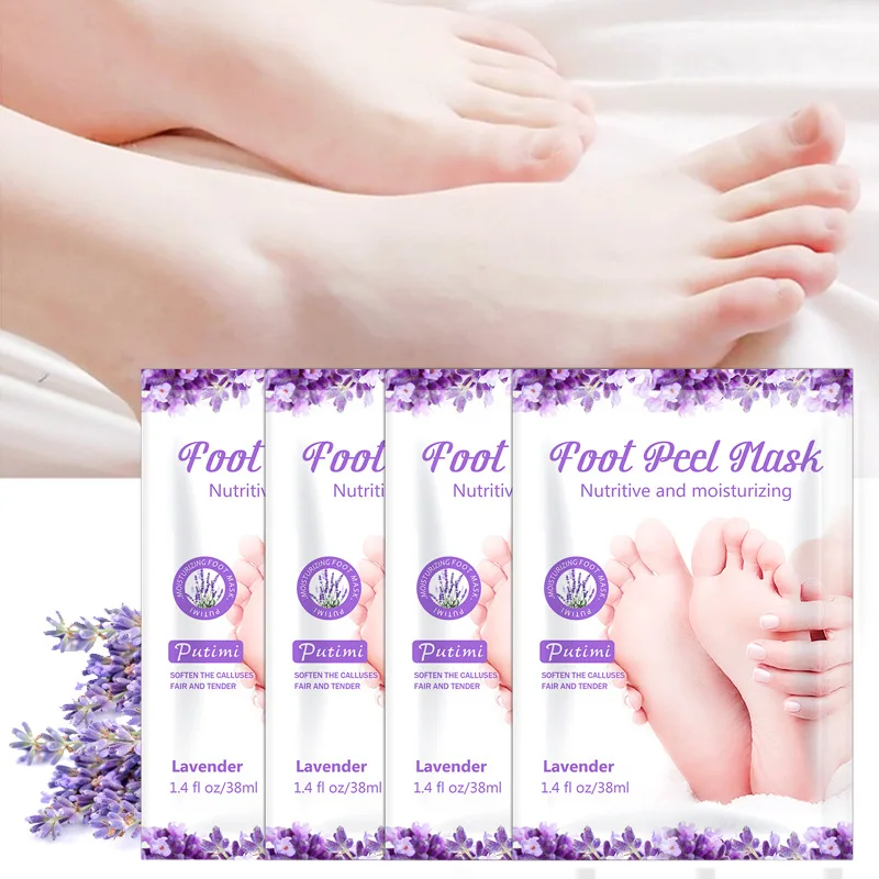 Maschera esfoliante per i piedi Pedicure per piedi Pedicure per la rimozione della pelle morta liscia maschera per i piedi sbiancante idratante cura della pelle dei piedi Anti screpolati