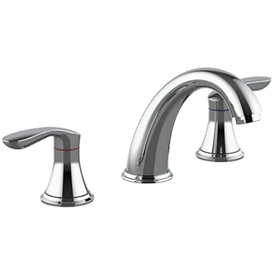 

Bathroom Sk Faucet, Faucet for Bathroom Sk, Widespread Bathroom Faucet 3 Hole with Stainless Steel Pop Up Drain and cUPC Lead-F