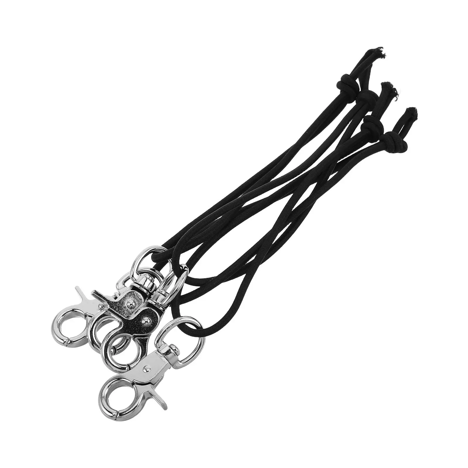 

4Pcs Ski Binding Straps Nylon Elastic Snowboard Leash Lobster Clip 9In 550Lb Load Fastening Strap Winter Sports Snowboard Safety