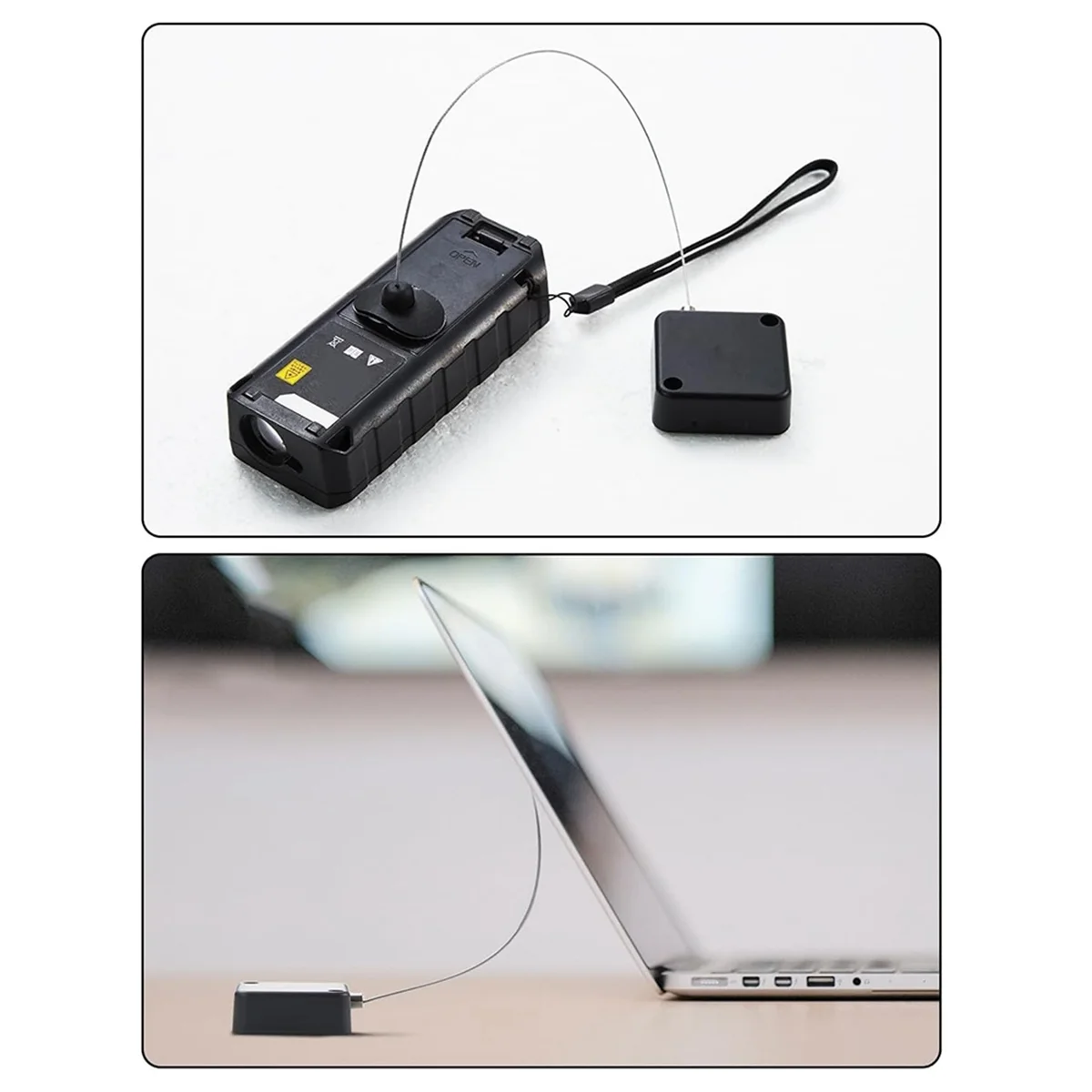 Выдвижные тросины с дистанционным управлением RISEN, дистанционный тросовый замок, замок с дистанционным управлением 6,6 фута/2 м для телевизора и DVD, 2 шт.