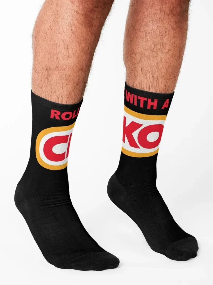 يتوهم تشيكو رول شعار تصميم الأساسية T-shirt.png الجوارب جوارب ضغط القطن الجري الرجال الجوارب النسائية #3