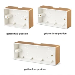 118 Type Surface Mounted Socket Switch Bottom Box Thickened Material General Two-bit Three-bit Junction Box
