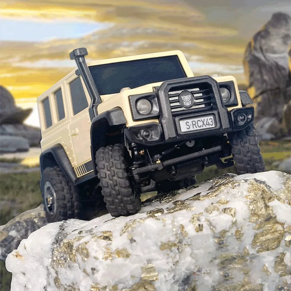 1:43 LDARC X43 Crawler RC Car Simulation Full Time 4WD Climbing Vehicle Toy RTR Kit Desktop Crawler Remote Control Toys