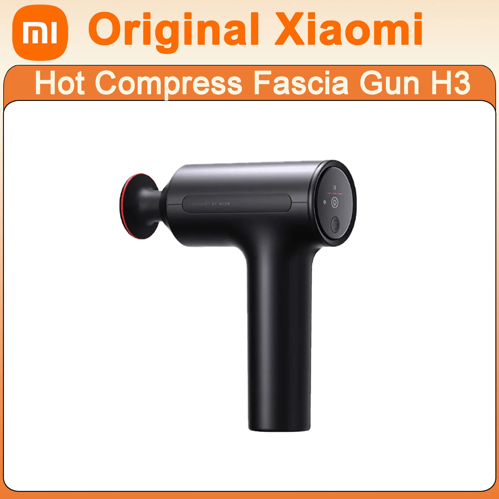 Original Xiaomi Mijia Hot Compress Fascia Gun H3 Dual-Effekt der Leistung und thermischen Energie, schnelles Aufheizen in 5 Sekunden Schlagmassage