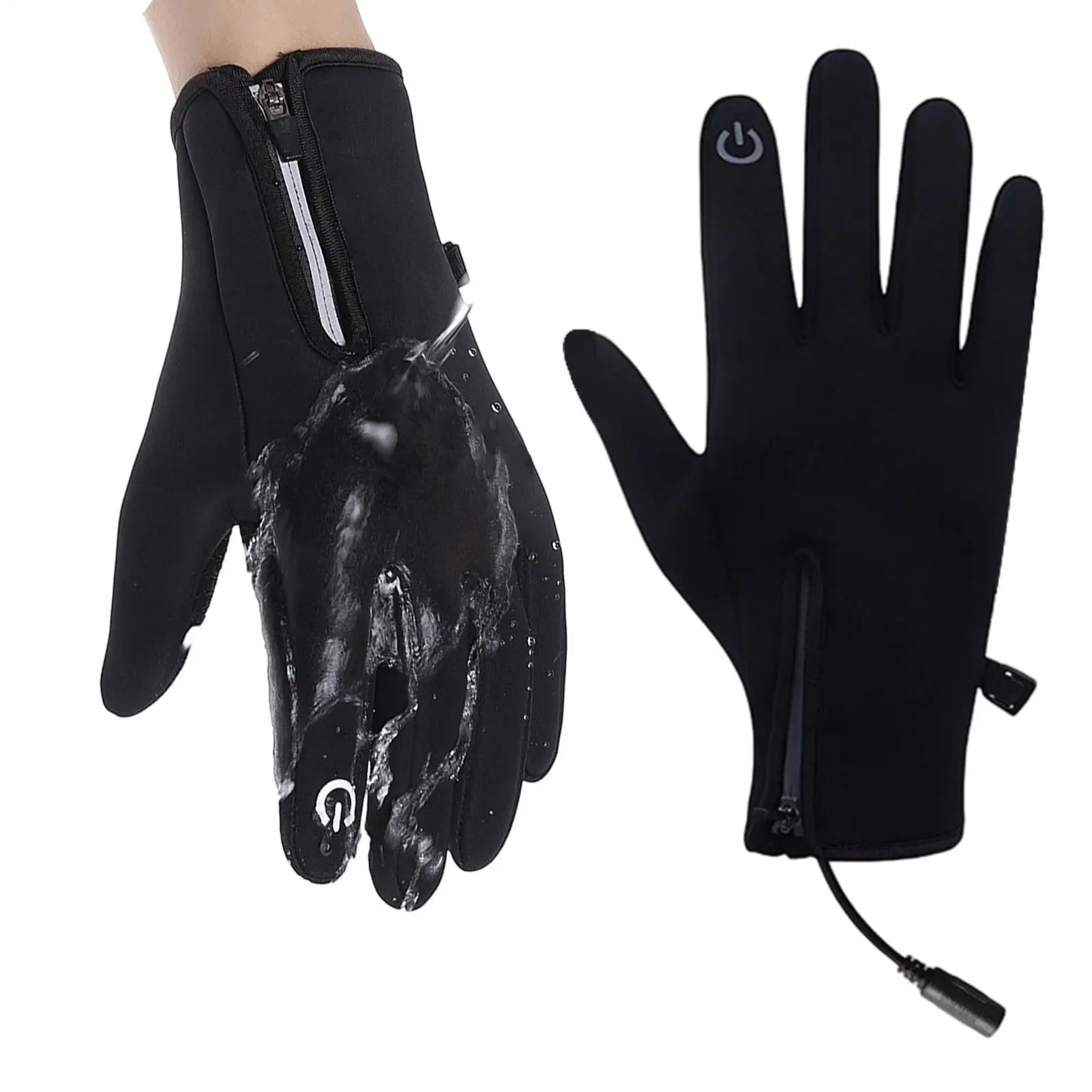 قفازات شتوية تعمل باللمس قفازات شتوية USB قفازات حرارية للتدفئة للنساء والرجال في الهواء الطلق ركوب الدراجات والجري والتزلج وتسلق الجبال