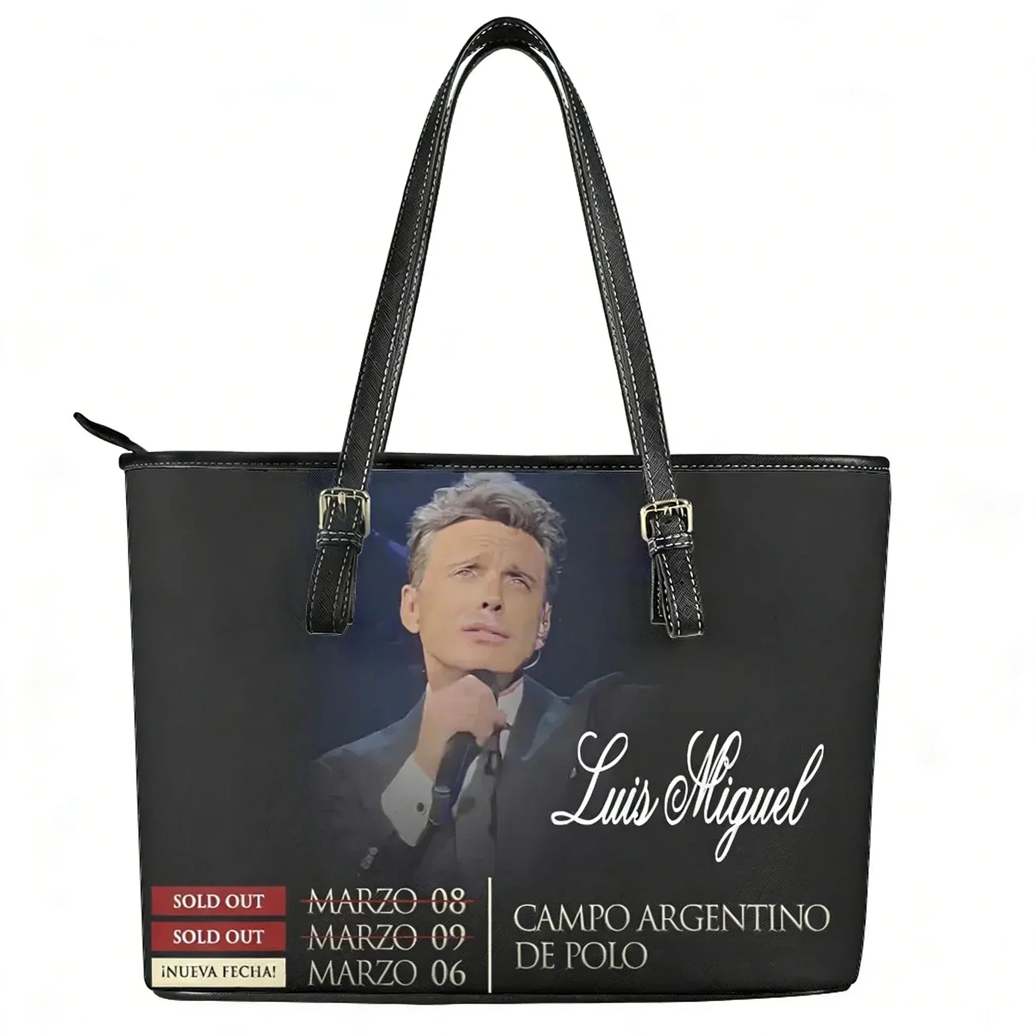 Luis Miguel Mexico Singer Custom Handbag Womens Mens Personalized Tote Bag Shoulder Bag Business Leather Purse Travel Bag Gift