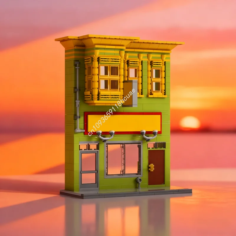 

495pcs MOC Bob s Burgers Modulared Model Building blocks Christmas gift Construction DIY idea toys Education Brick Kids Birthday