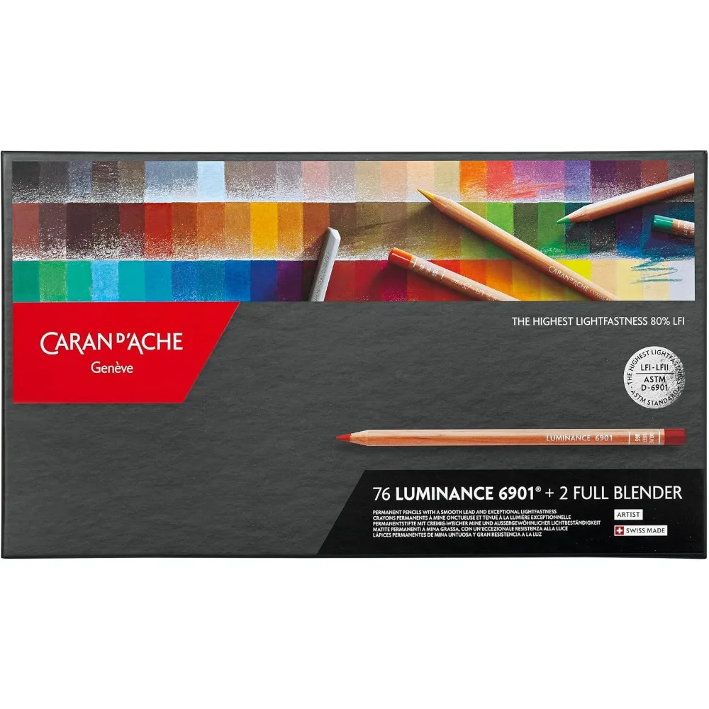 Caran d'Ache Luminance 6901 Clr Pncl Set 76 Artist Rng