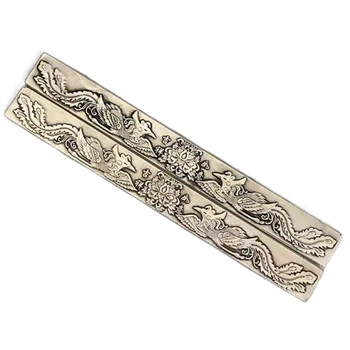 Wit Messing Presse-papier Antiek Ijzer Presse-papier Kalligrafie Schilderen Papiergewicht Creatief Ontwerp Ornamenten Kunstschoolbenodigdheden