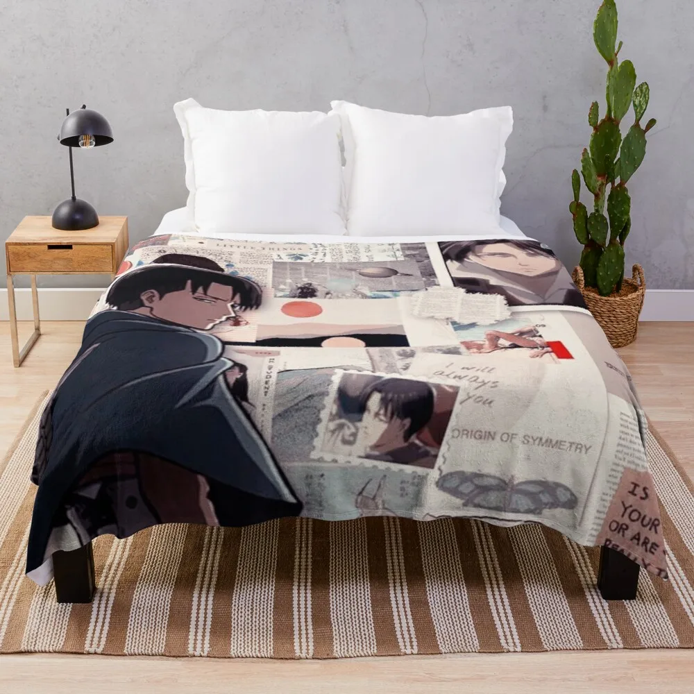 Levi Ackerman Throw Blanket synthetic skin blanket throw rug