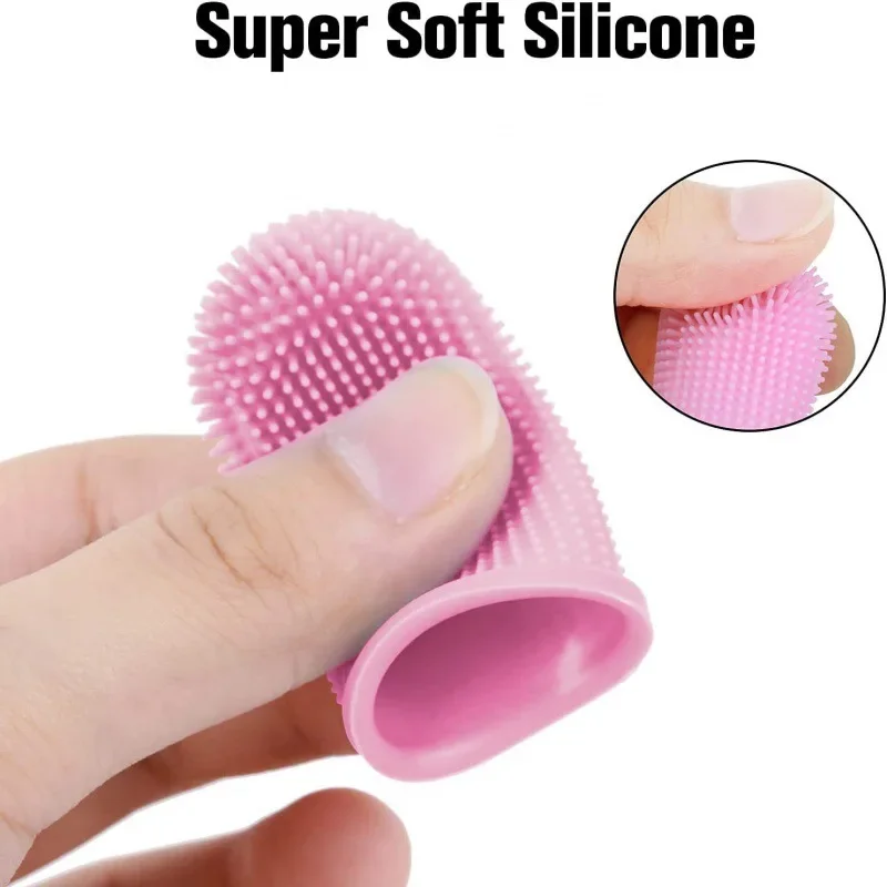 Dog Super Soft pet Finger Toothbrush Teeth Cleaning Breath Care Nontoxic Silicone Tooth Brush Cat dog toothbrush pet products - Detail 1