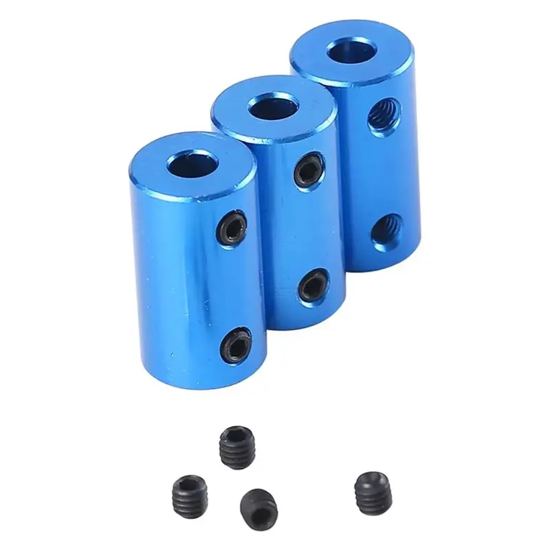 [NEWA76K!】 Alloy Shaft Coupling 10Pcs Rigid Stepper Motor Wheel Couplers Connectors For DIY Cars Boat Airplane 3D Printers 5Mm J