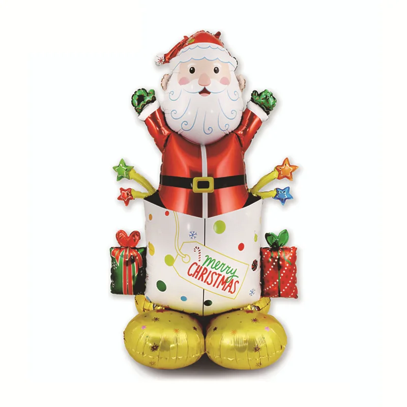 Navidad Party Home Decoration Merry Christmas Foil Balloon Santa Claus Snowman Decor Xmas New Years Globos Supplies Gift