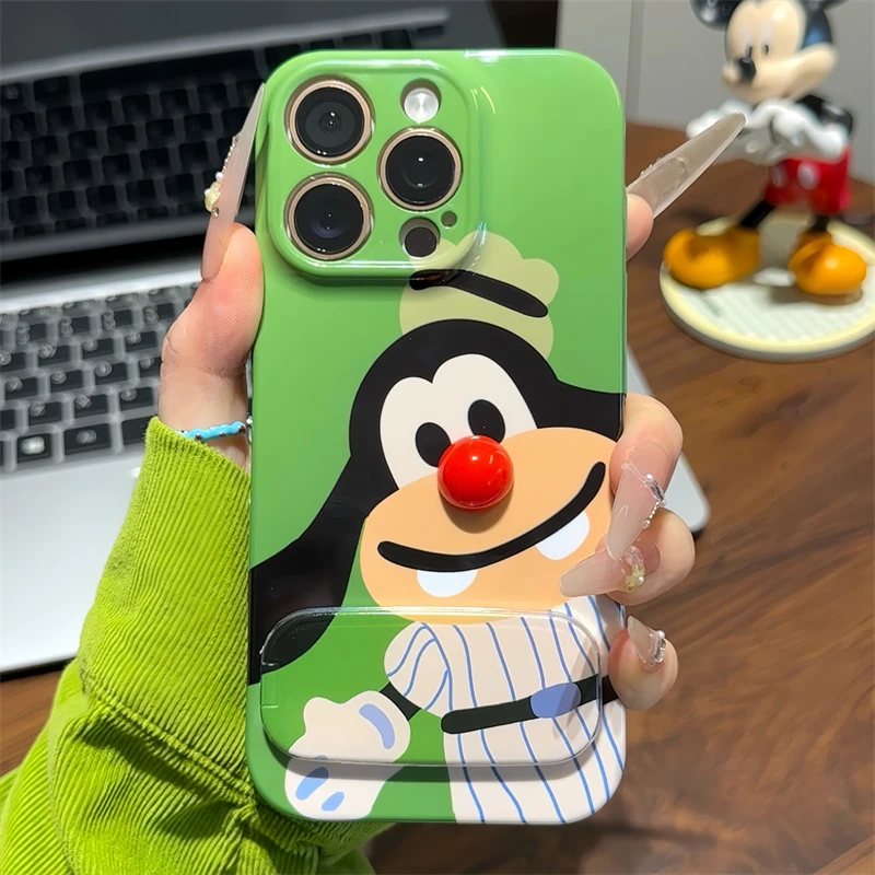 Фуксия Big Face Cat Disney Чехол для телефона с принтом Микки Мауса для iPhone 16, 15, 14, 13, 12, 11 Pro Max XR XS Max 7 8, защитный чехол