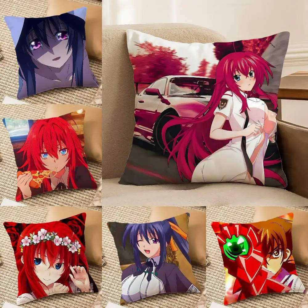 

Anime Cartoon High School DxD-Beautiful Pillow Case Silky elegant Comfort Sofa Bed Invisible zipper Beach pillowcase