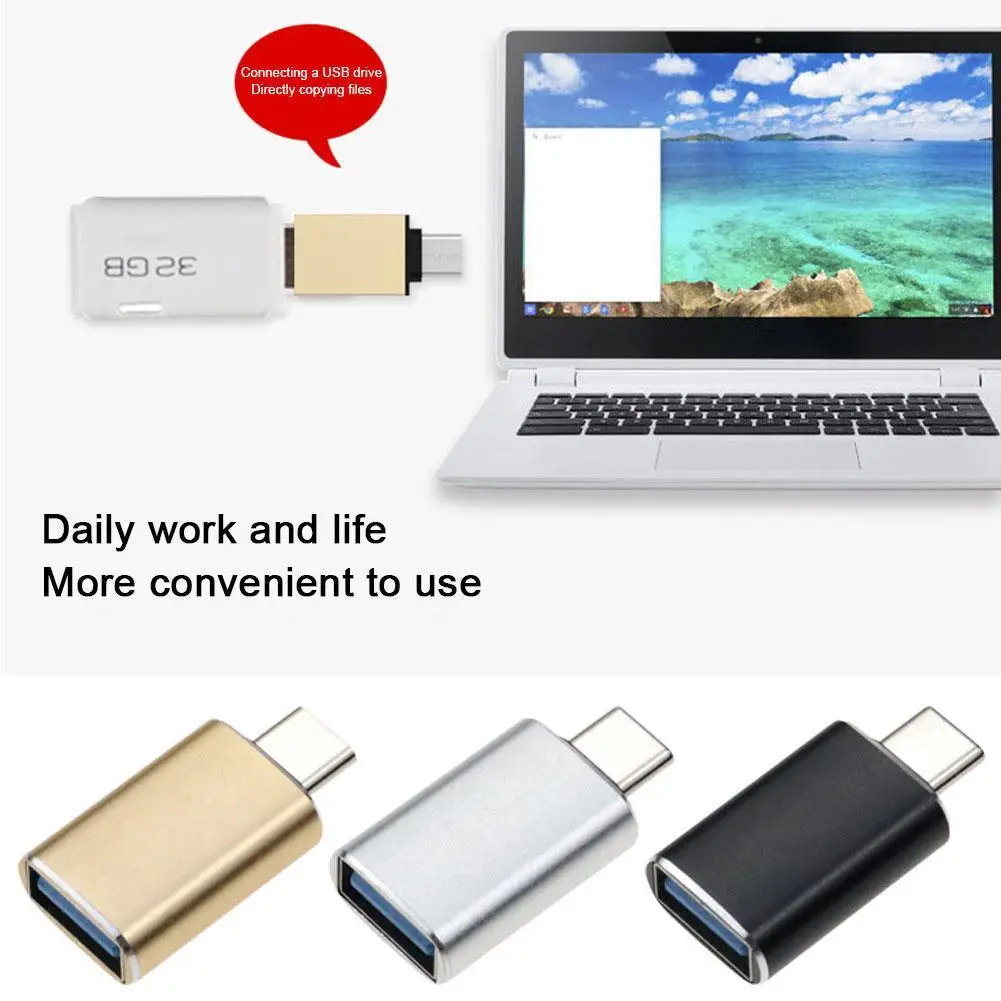 TYPE-C to USB3.0 Adapter Connector Type C OTG Conventer Plug and Play for Mobile Phone Computer Laptop Flash Drive Reader