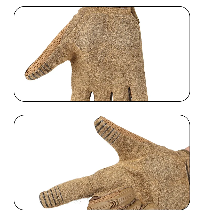 Touch Sceen Taktische Handschuhe männer Paintball Schießen Airsoft Kampf Fahrrad Gummi Schutz Anti-Skid Voll Finger Handschuhe Frauen – Detail 12