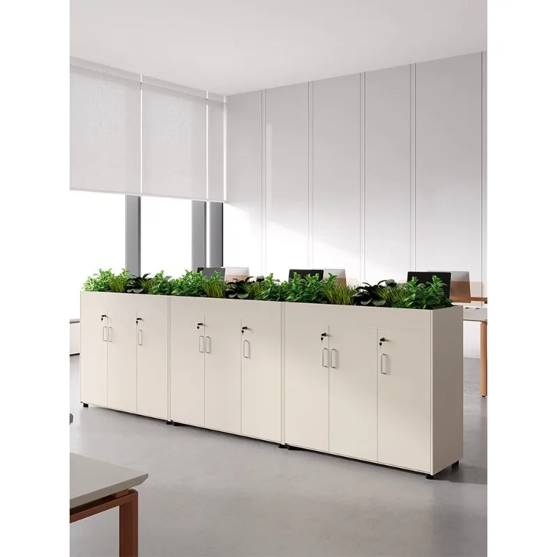 Office floor-standing cabinets, partition cabinets, side, lockable storage, wooden storage, personali
