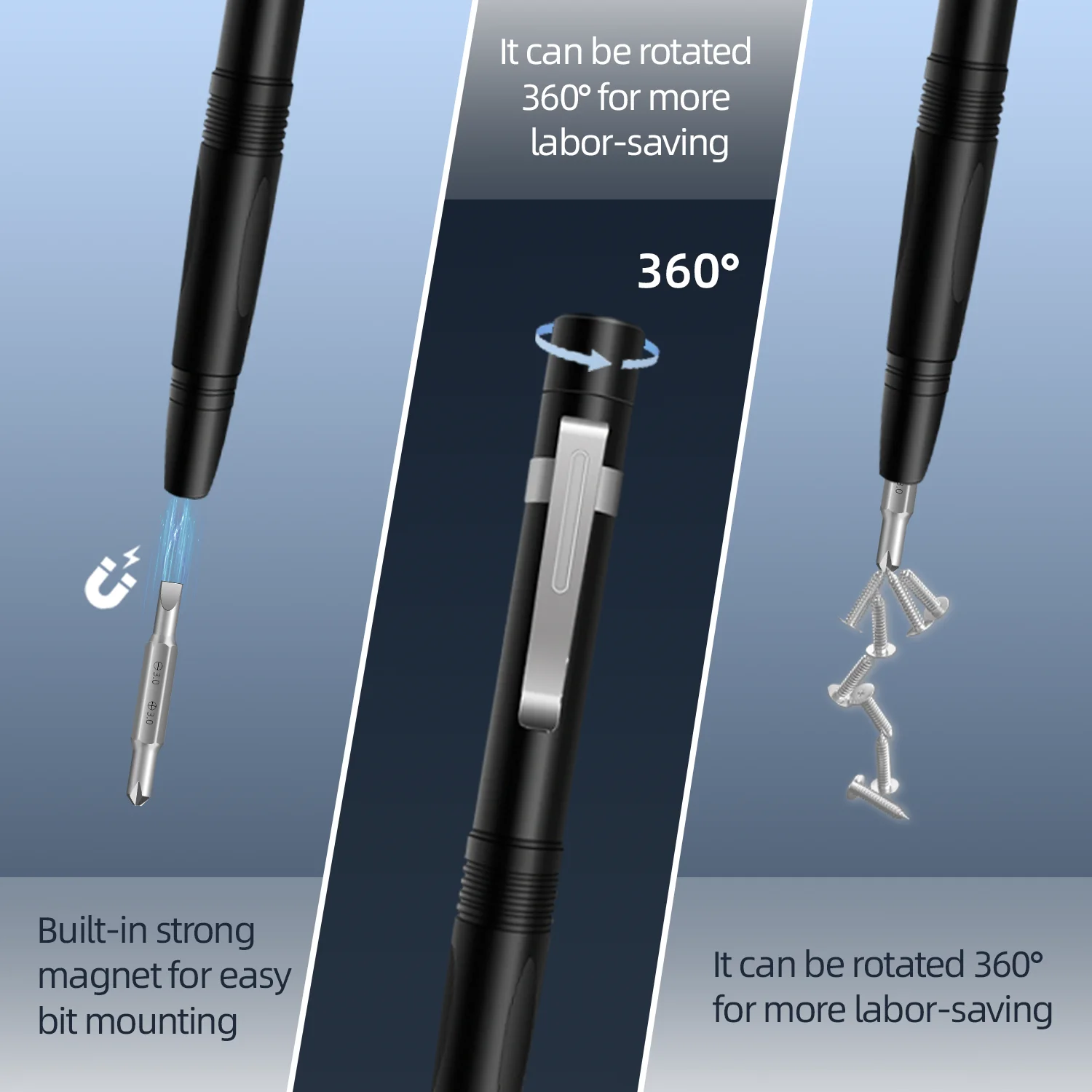 13 in 1 Precision Screwdriver Pen Set Portable Hidden Storage Multi-Function Repair Tool for Phone Computer Glasses Furniture