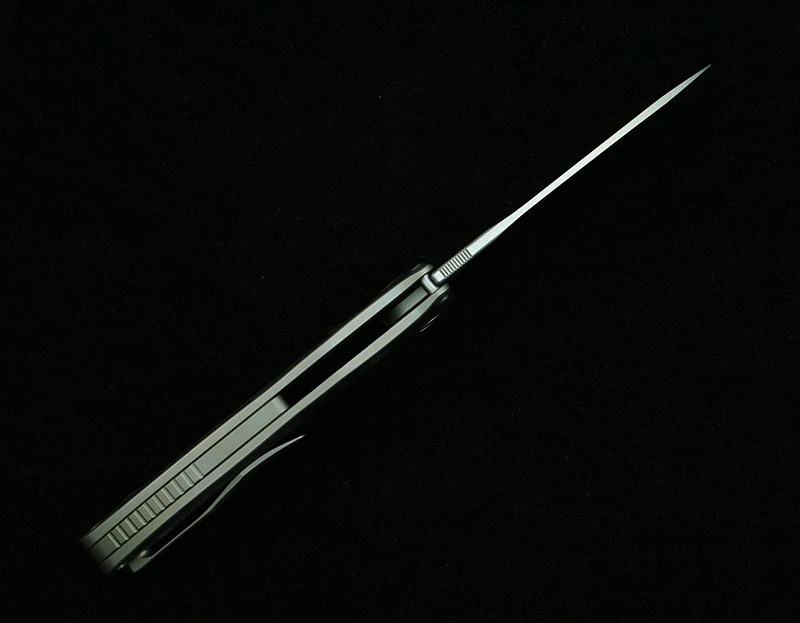 VENOM Bone Doctor Reale M390 Lama Titanio + Manico in fibra di carbonio Coltello pieghevole Caccia da campeggio esterna Cucina Sopravvivenza Strumento EDC