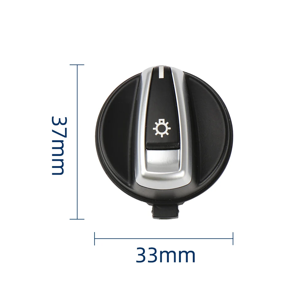 Car Front Headlight Switch Rrotary Headlamp Knob Button Cap For BMW 1 3 X1 Series E84 E87 E88 E82 E90 E91 E92 E93 61316932794