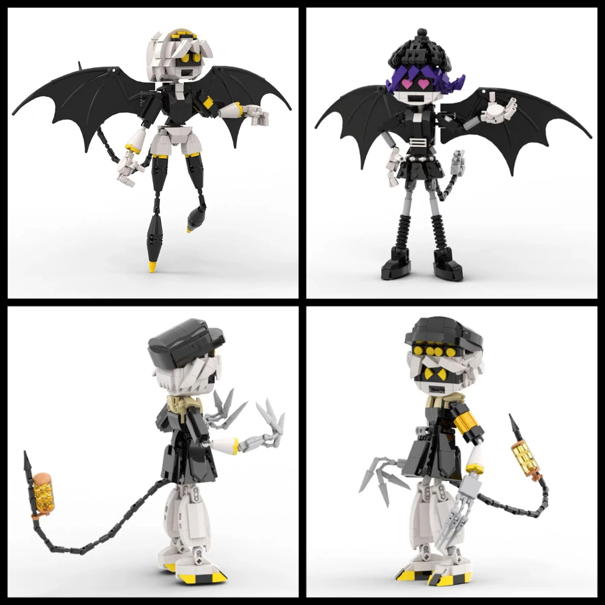 

MOC детские сборные игрушки, приключенческие анимированные персонажи, неорганический убийца N V Uzi, робот, строительные блоки, модель, подарок на день рождения для мальчика