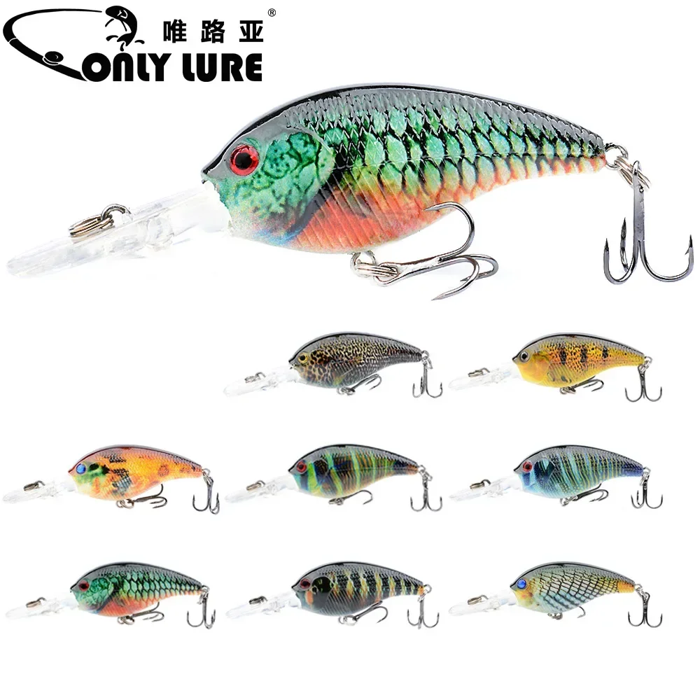 Rock Long Tongue Mino UV Hot Print Luya Baits 10.5g/8.8cm Baits Sound Bead Float Little Fat Hard Baits