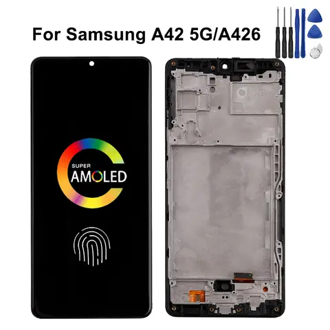 Super AMOLED pour Samsung A42 5G affichage A426B A426U LCD écran tactile numériseur assemblée