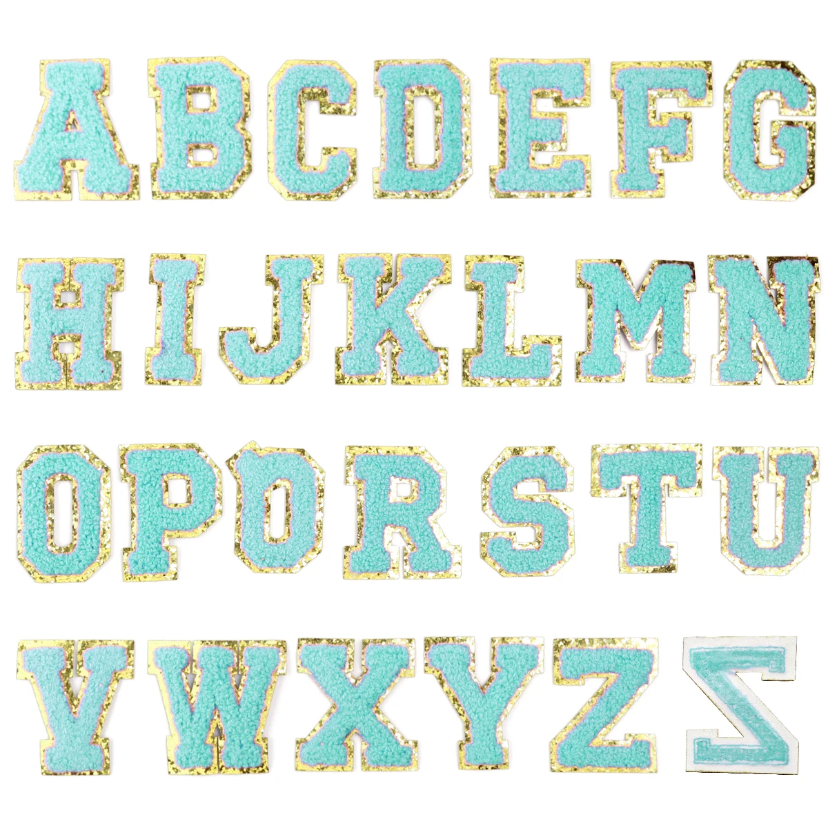 26 Stks/partij Kleur Letter Patches Borduurwerk Alfabet Strijk Patch Stof Voor Tassen Handwerk Kleding Diy Naaien Appliques Benodigdheden