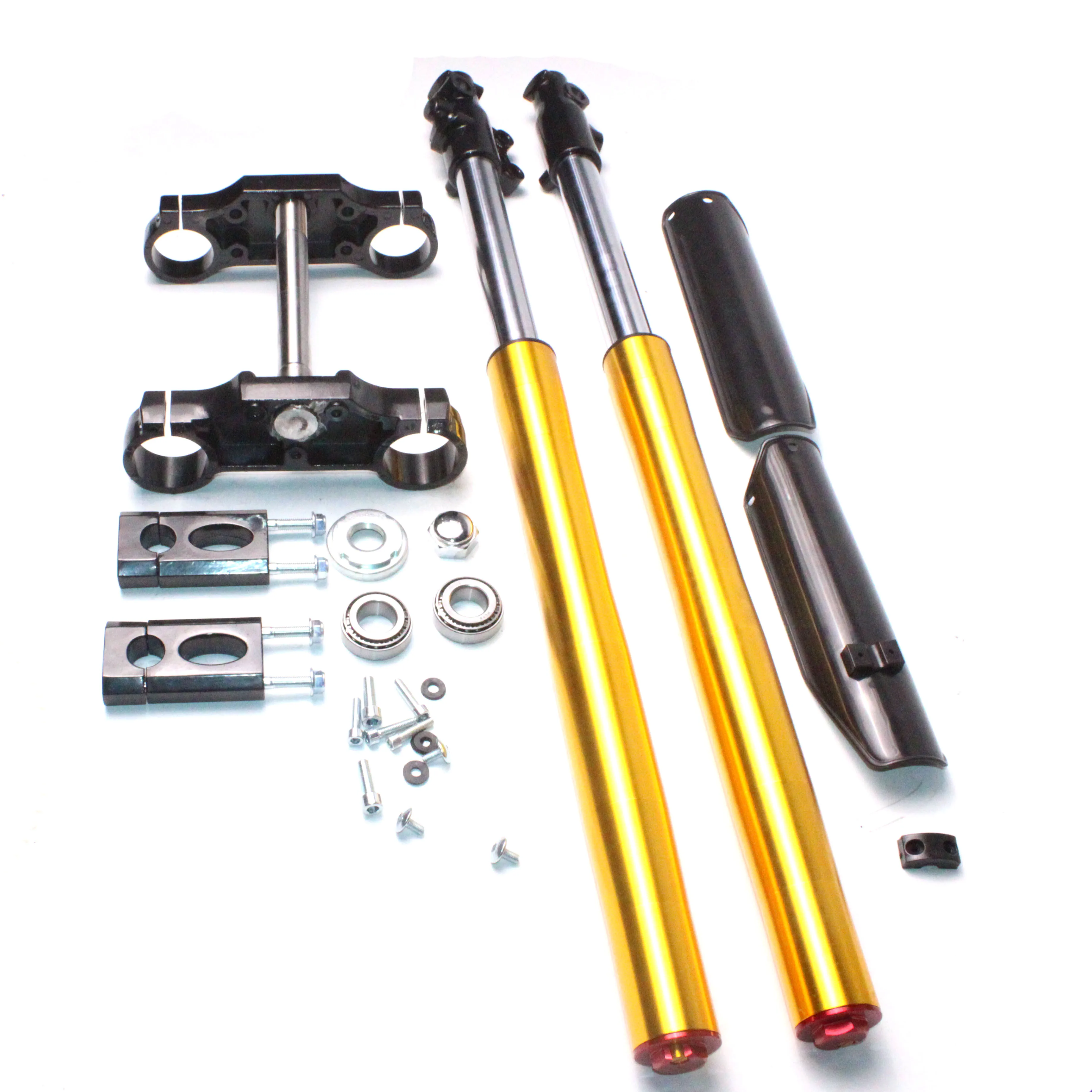 

STLF Aluminum 800mm Upside Down Front Fork Shock Suspension Triple for Motocross Off-Road CRF70 Style Dirt Pit Bike 12mm/15mm