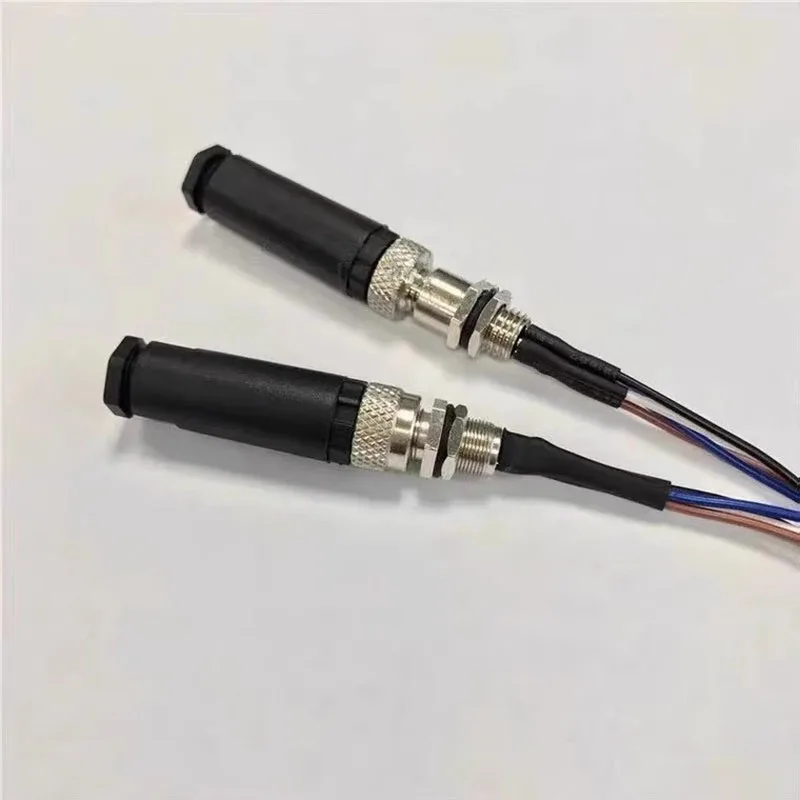 Waterproof M8 Connector Aviation Plug Socket Glue Filling/Welding Seat w 20CM Wire M8 3 4 5 6 8 Pin Panel Rear/Front Socket Line