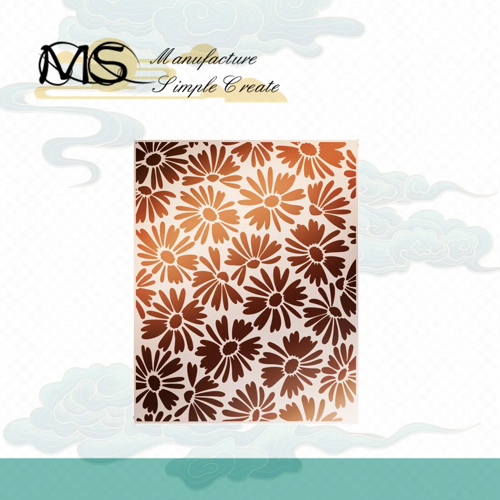 Summer Sunflower Hot Foil Plate Lightning Birthday Lucky Christmas Frames Card Craft Metal Cutting Die Scrapbooking No Embossing