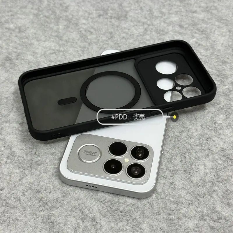 حافظة لهاتف POCO F8 Pro غطاء حماية عدسة أكريليك فاخر مغناطيسي متجمد لهاتف POCO F 8 Pro Ultra مقاوم للصدمات Funda