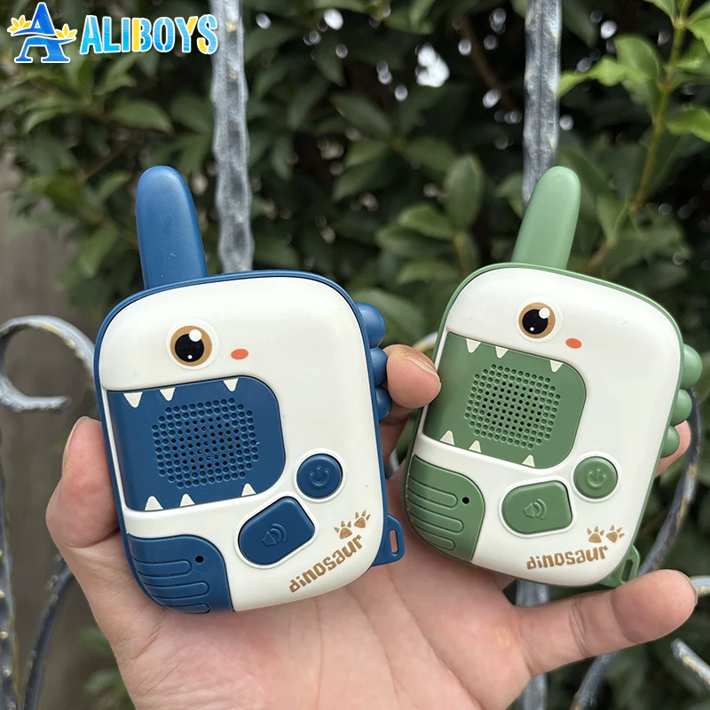 Dinosauro Walkie-talkie Cercapersone elettronico con trasmissione wireless a lunga distanza Giocattolo interattivo per esterni Regali di compleanno di Natale per bambini