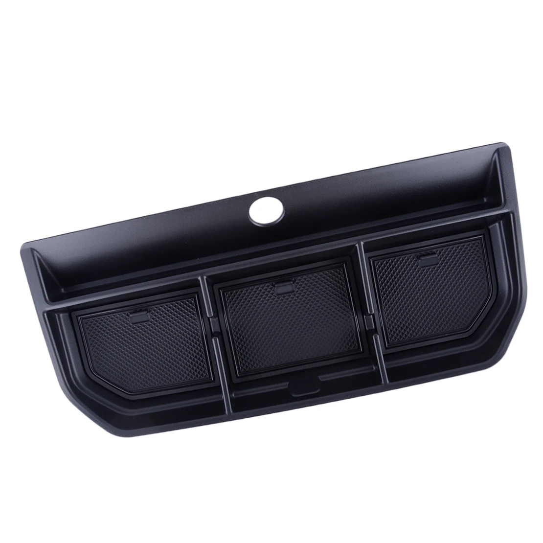 

Interior Car Front Dashboard Storage Box Tray Organizer Trim Fit for Ford F150 2021 2022 Black