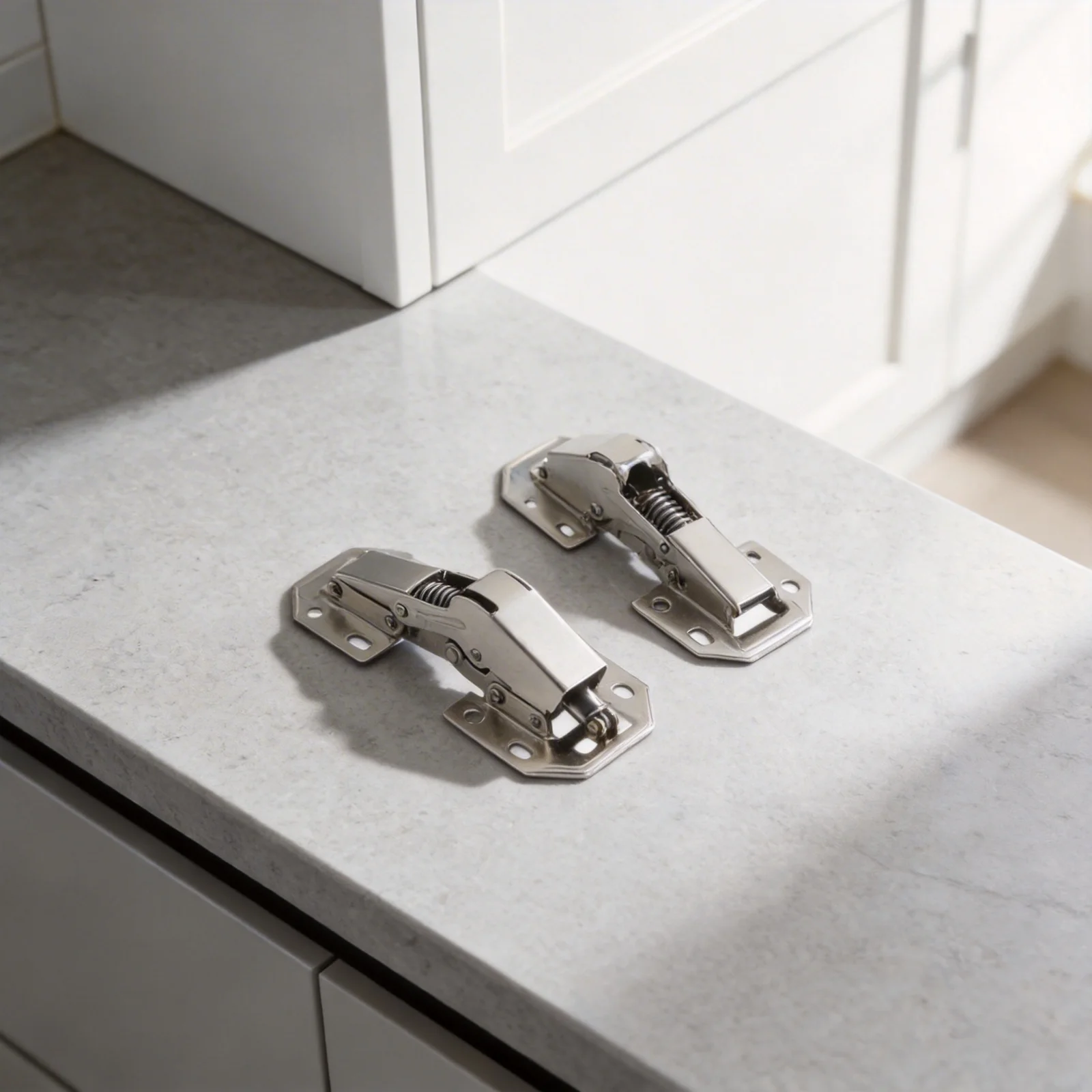For Surface Mount Kitchen Cabinet Door Hinges Soft Close 4 Pack Stainless Steel for Overlay Half Overlay Inset