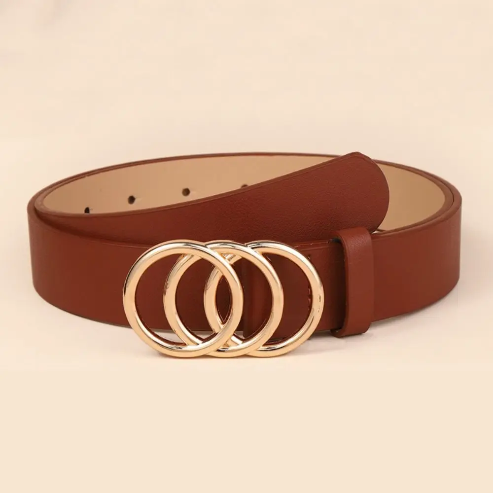 Waist Decoration Versatile Leather Belt Casual Simple Thin Waist Strap Luxury Design Slide Buckle Belt For Women