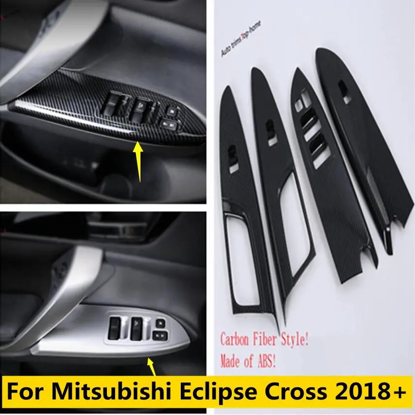 

Door Armrest Window Glass Lift Control Switch Button Cover Trim Fit For Mitsubishi Eclipse Cross 2018 - 2022 Auto Accessories