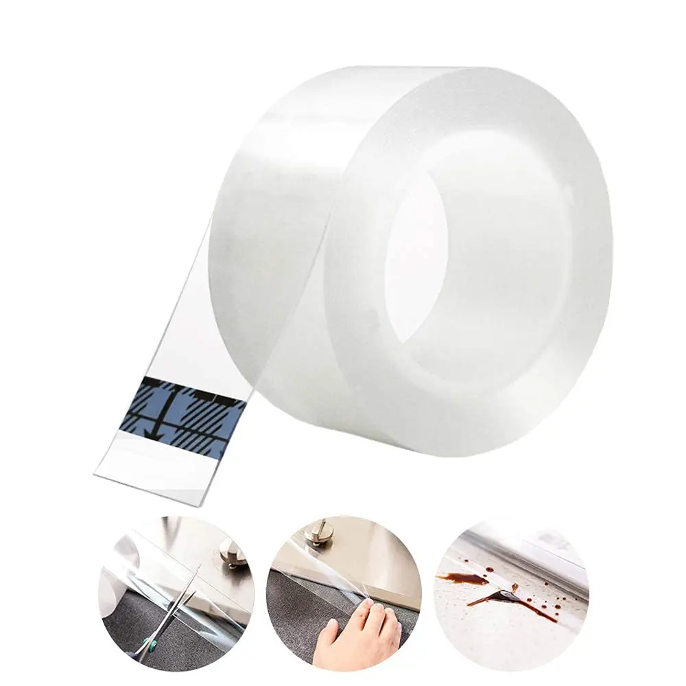 

Self Adhesive Sealing Strip, Sealant Tape, Decorative Trimming, Strong Adhesive, Transparent Kitchen And Wall Sealing Tape