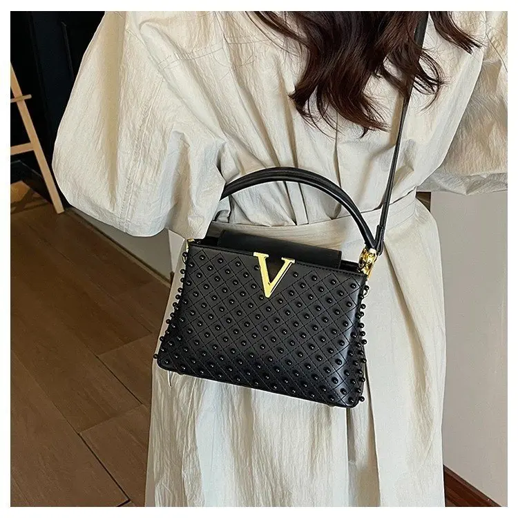 

2026 женская мягкая сумка через плечо, винтажная стеганая сумка через плечо, многосторонняя сумка из натуральной кожи для повседневного свиданий, повседневного использования