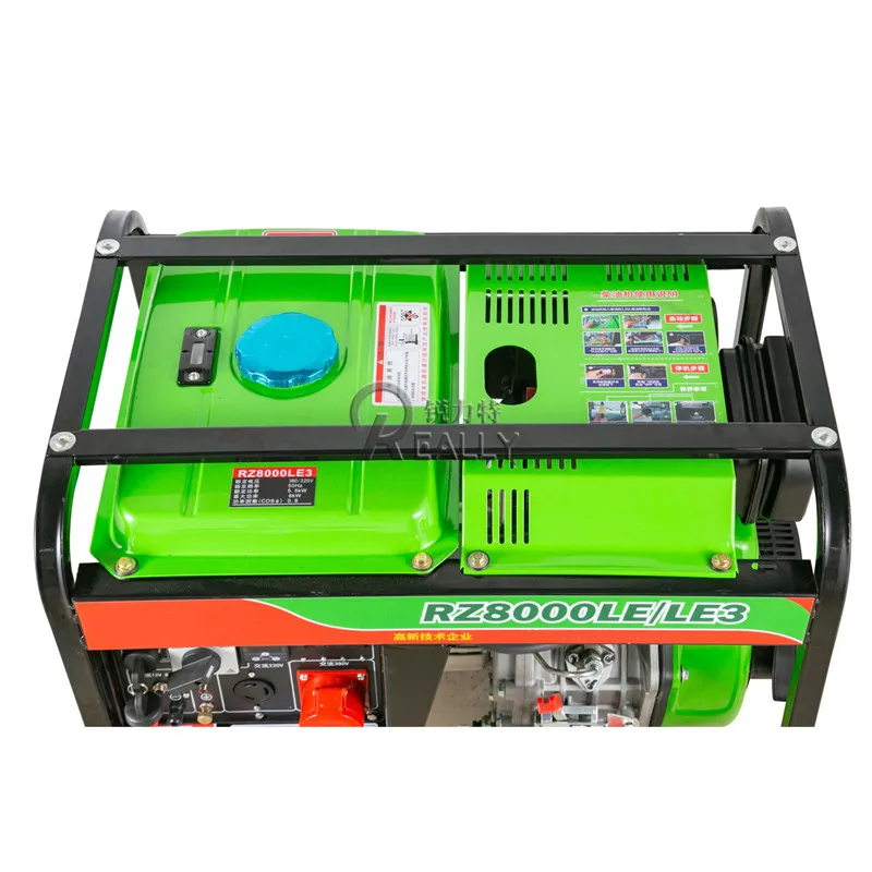 220 В 380 В 6 кВт дизельный портативный генератор энергии с низким потреблением по оптовой цене