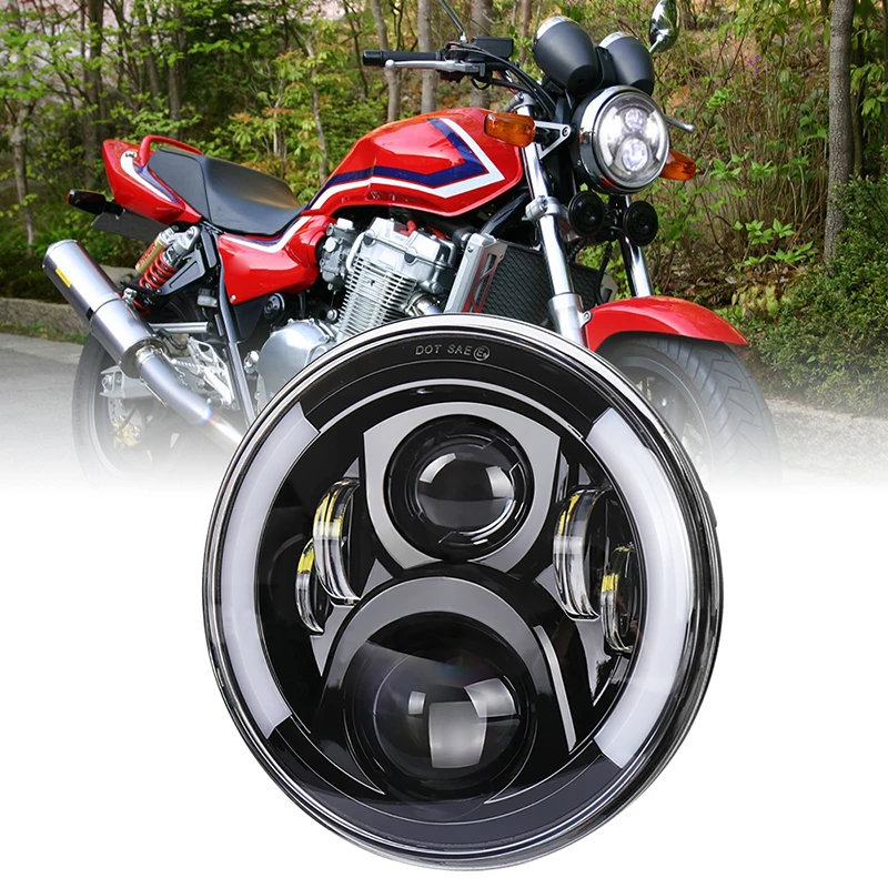 

STLF 7 Inch Headlight with High Low Beam DRL for CB400 CB500 CB1300 Hornet 250 Hornet 600 Hornet