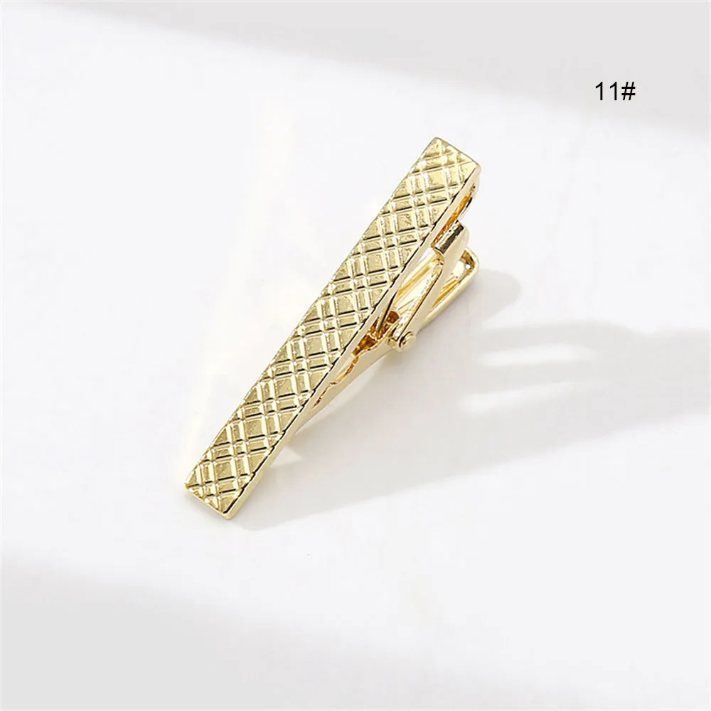 Metal Tie Clip Men\'s Necktie Dress Shirts Tie Pin Silver Gold Color For Business Wedding Ceremony Practical Tie Clasps 4.5cm