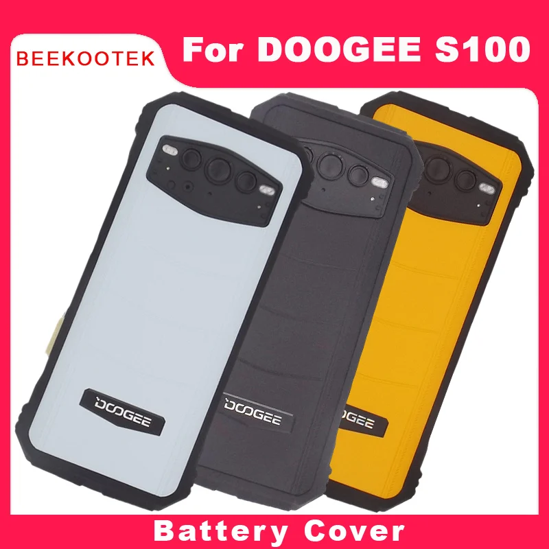 

New Original DOOGEE S100 Battery Cover Back Housing With Fingerprint Receiver Side Cable flex FPC For DOOGEE S100 Smart Phone